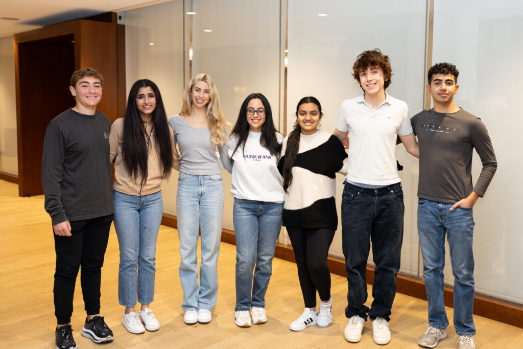 Ria Gulati, third from right, with co-facilitators of the Student Leadership Network on Mental Health at the 2023 LEAD Conference. Photo courtesy of NASSP.